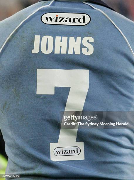 Rugby League State of Origin NSW versus Queensland in Sydney on 15 June 2005. New South Wales Blues player Andrew Johns after the game. SMH SPORT...