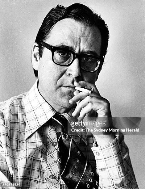 Mr Graham Freudenberg, former chief speechwriter for the former Prime Minister, Mr EG Whitlam, 8 January 1976. SMH Picture by GREG LEE