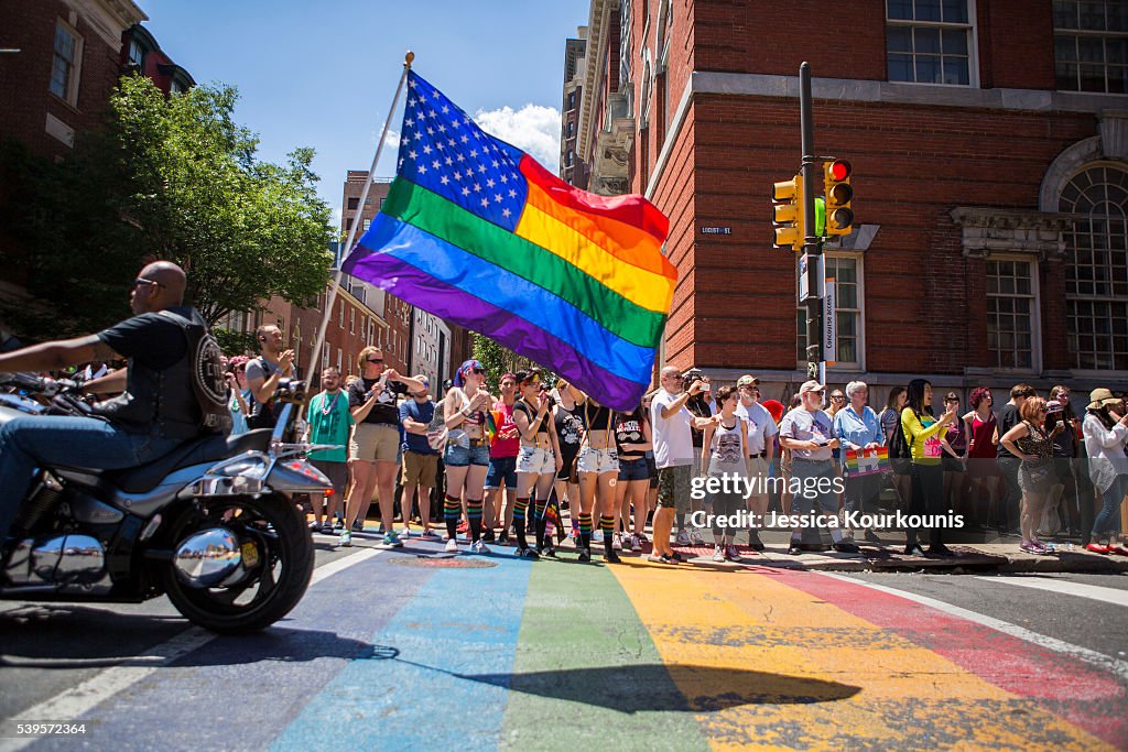 2016 Gay Pride Parade Marches Through Philadelphia