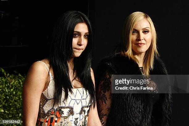 Madonna and daughter Lourdes arrive at the 2011 Vanity Fair Academy Awards Oscars® Party at Sunset Tower Hotel in West Hollywood.