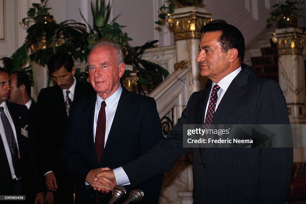 Visit of Yitzhak Rabin in Cairo