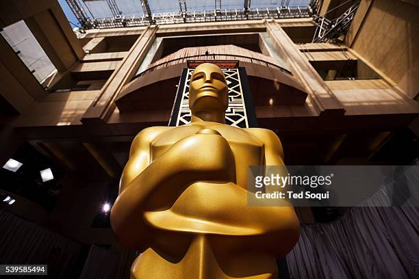 88th Academy Awards press room Golden Statue on the Red Carpet.