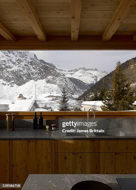 house in andermatt - andermatt stock pictures, royalty-free photos & images