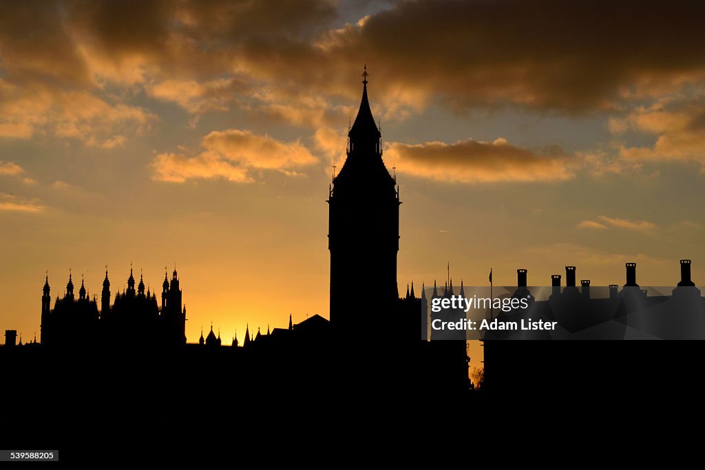 Parliament sunset good