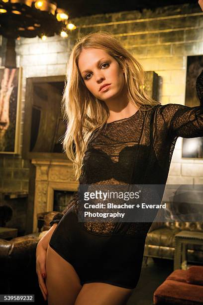 Model Erin Heatherton is photographed for Esquire Mexico on September 21, 2013 in New York City. Styling: Erin McSherry; Makeup: Hung Vanngo; Hair:...