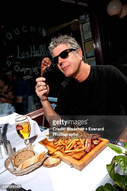 Chef Anthony Bourdain is photographed for Power the Magazine on May 19, 2009 in New York City.