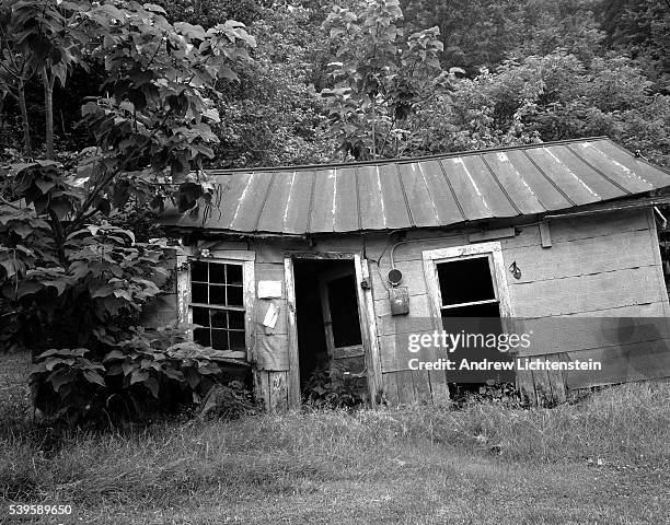 An abandoned coal miner's home in the almost-ghost town of Beauty, Kentucky, continues to fade into the overgrown weeds. Like many company town's in...