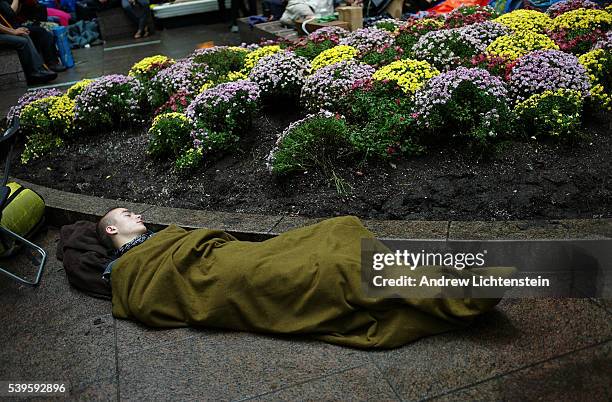 On the morning that Mayor Bloomberg declared that he was going to clean up Zuccotti Park and ban sleeping gear from the area, the mood at "Occupy...