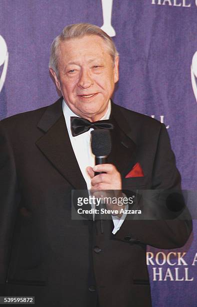 Scotty Moore, guitarist for Elvis Presley, after receiving his award.
