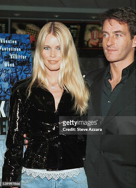Claudia Schiffer with her husband Tim Jeffries.