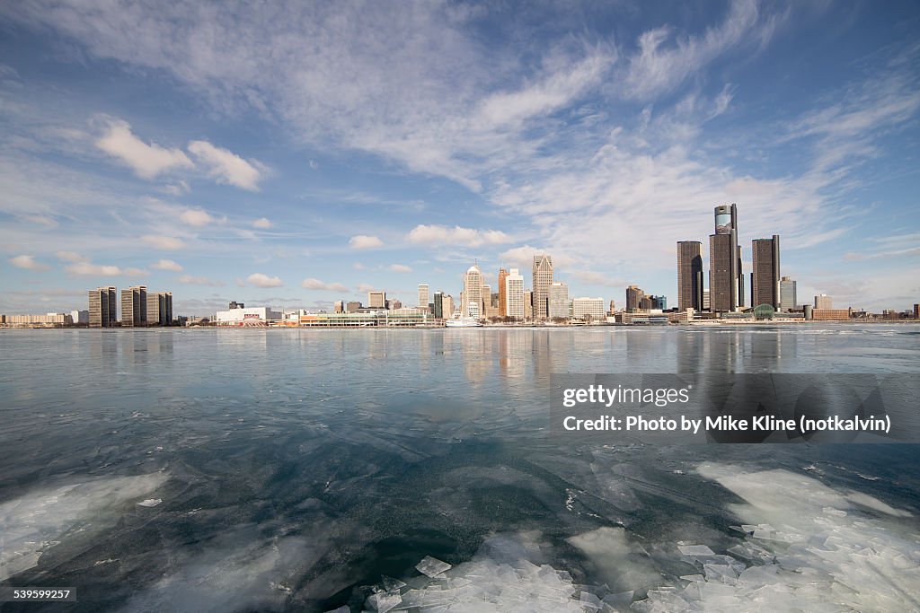Wide view of Detroit