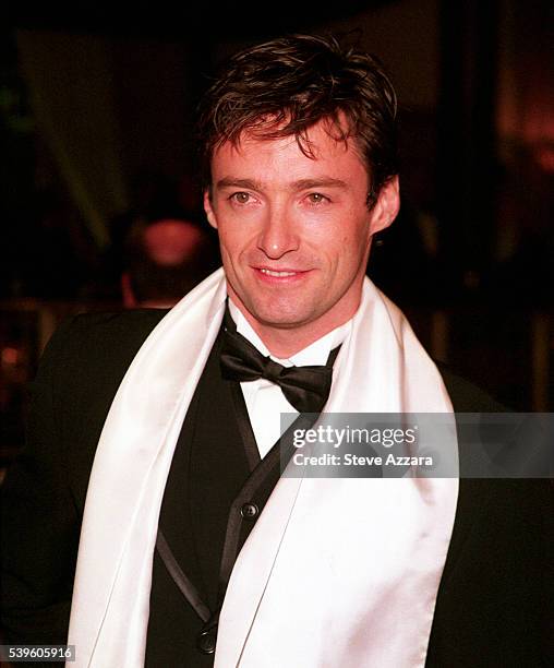 Hugh Jackman arrives at the American Museum of the Moving Image salute to Julia Roberts.