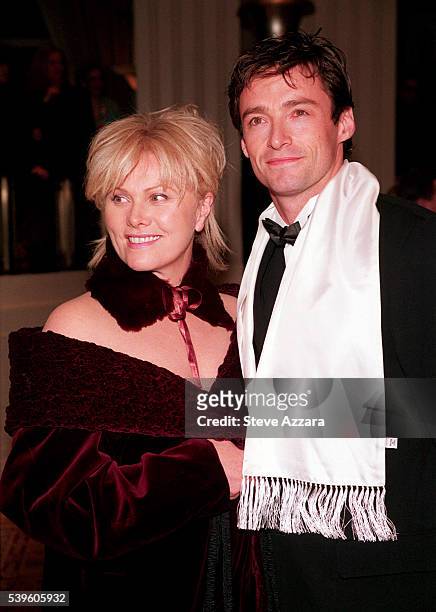 Hugh Jackman and his wife Deborah-Lee arrives at the American Museum of the Moving Image salute to Julia Roberts.