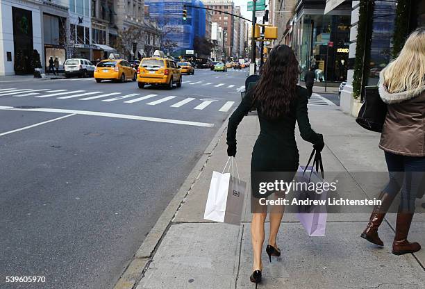 The day after Thanksgiving, named Black Friday, crowds of shoppers and tourists from around the world look for bargains in the expensive flagship...