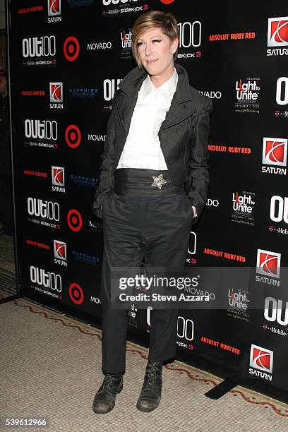 Justin Bond at Out Magazine honors 100 most influential people in gay culture at Out 100 Awards in New York City.