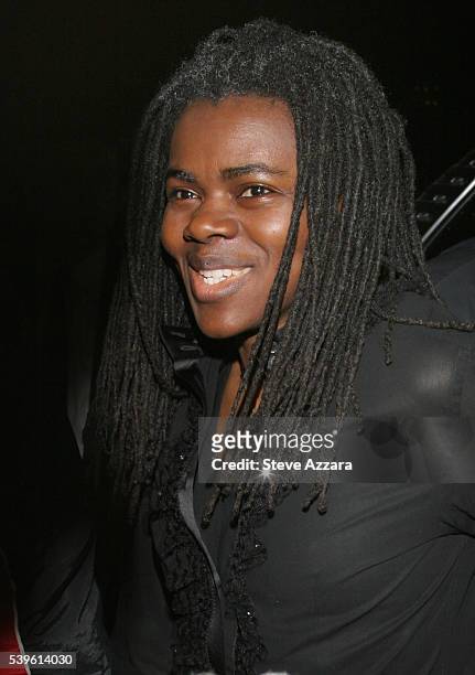 Singer Tracy Chapman arrives to attend the AmfAR Gala 2007 in New York City.