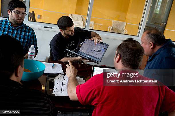 Working off lists supplied by the Dapartment of Labor, union organizers with FLOC map out as many rural migrant camps as they can so that they can...