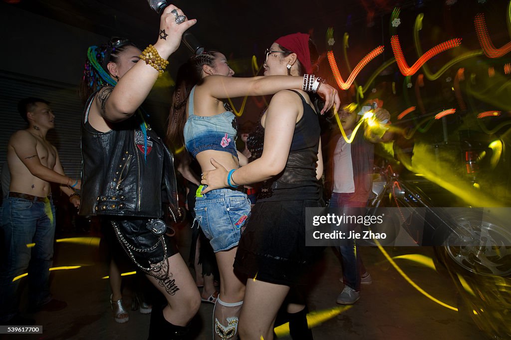 Young persons dancing with Electronic dance music in China