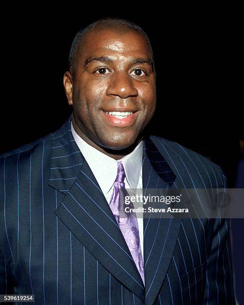 Executive producer Earvin "Magic" Johnson at the premiere of "Brown Sugar." --- Photo by Steve Azzara/Corbis Sygma