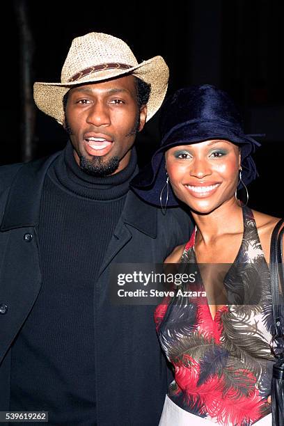 Leon and Cynthia Bailey at the premiere of "Brown Sugar." --- Photo by Steve Azzara/Corbis Sygma