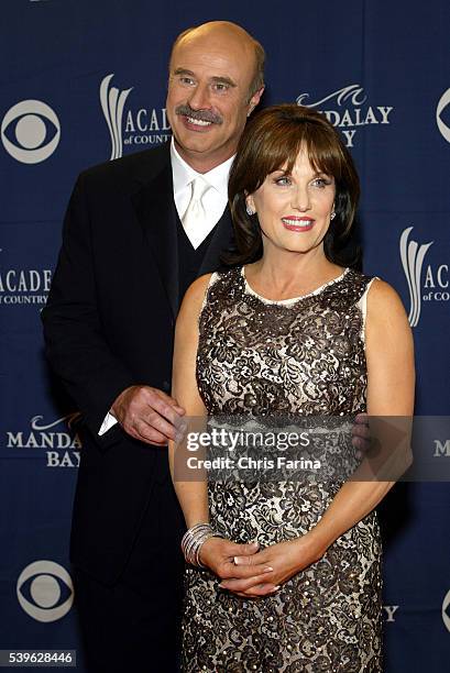 Dr. Phil McGraw and wife Robin arrive at the 40th Annual Academy of Country Music Awards held at the Mandalay Bay Resort & Casino.