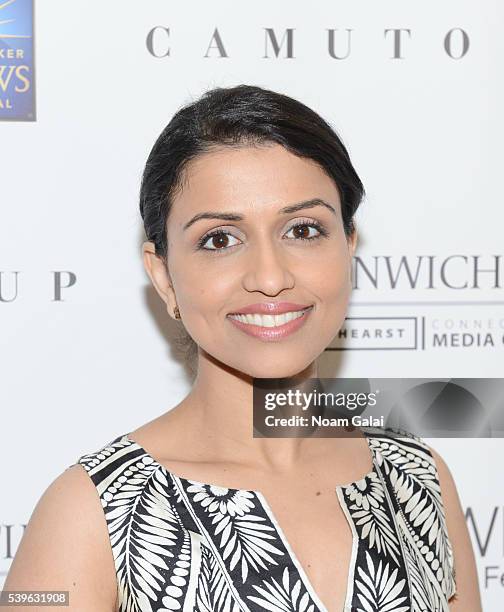 Reena Ninan attends Women at the Top: Female Empowerment in Media Panel at the 2016 Greenwich International Film Festival on June 12, 2016 in...