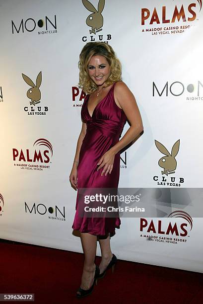 Playmate Andrea Lowell of Playboy TV arrives at the the Playboy Club grand opening at the Palms Casino Resort. The legendary Playboy Club makes its...