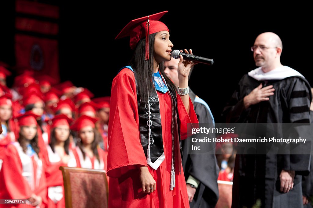 Kipp Graduation Graduation ceremonies for seniors at the KIPP Academy of Houston, a ...
