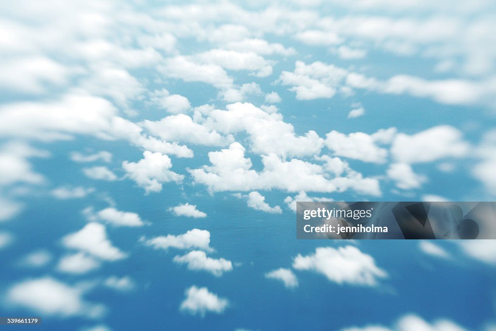 Portugal, Azores, Aerial view of clouds above sea