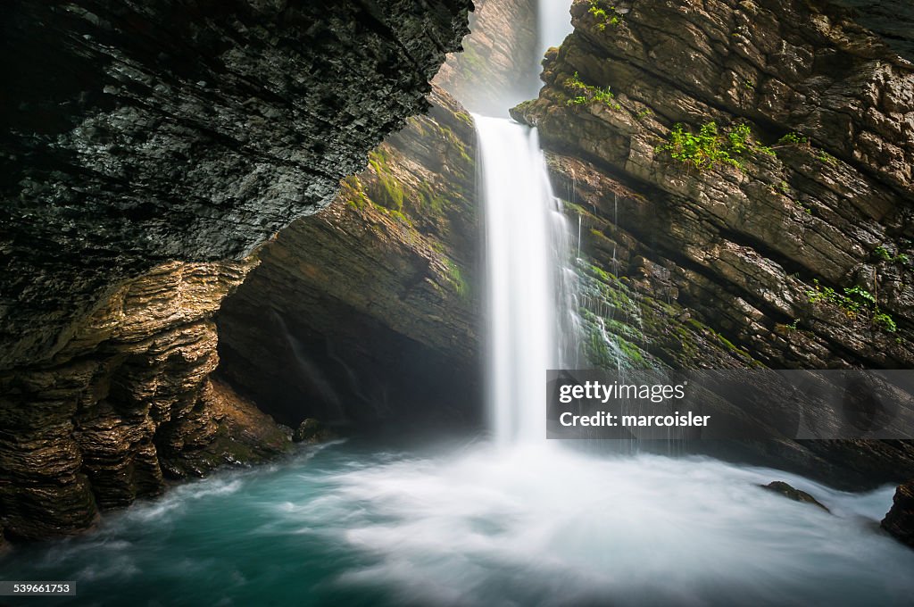 Switzerland, Skt Gallen, Thur waterfall