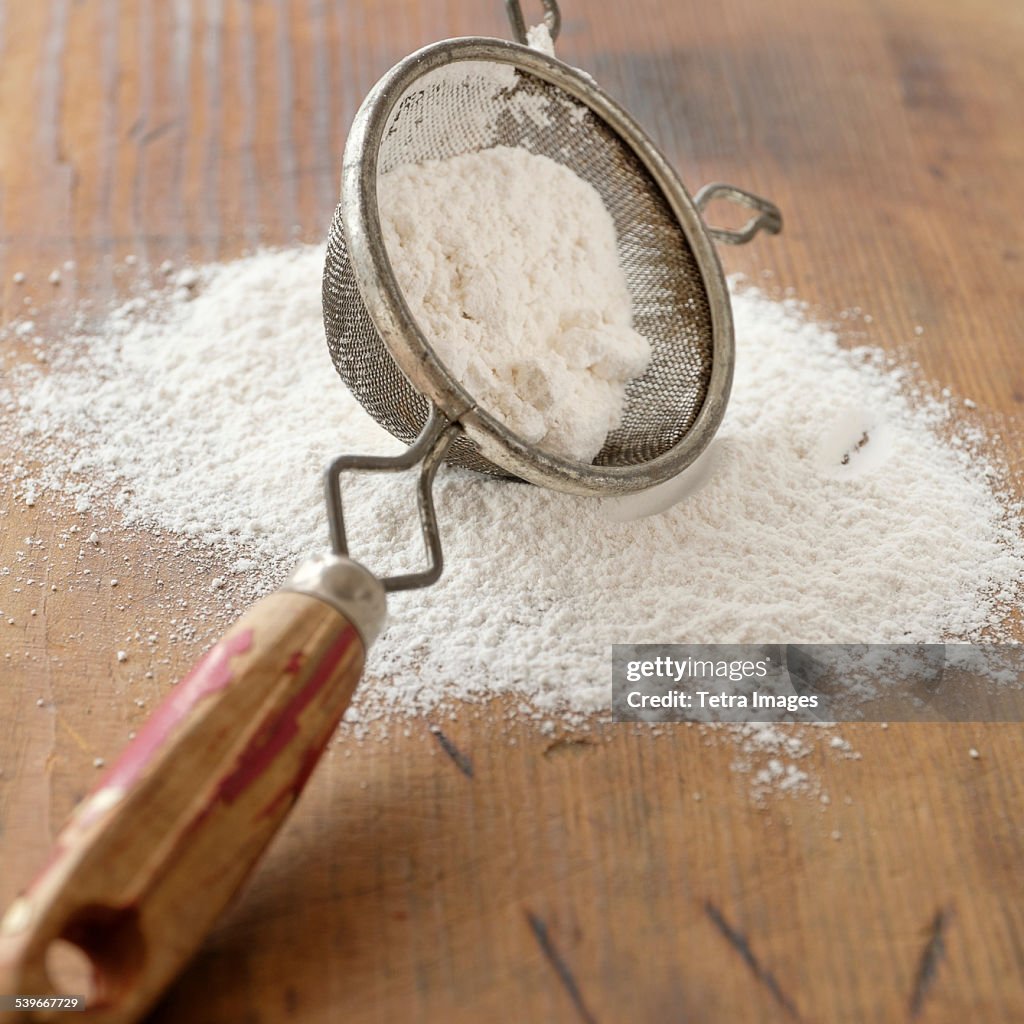 Studio shot of flour sieve