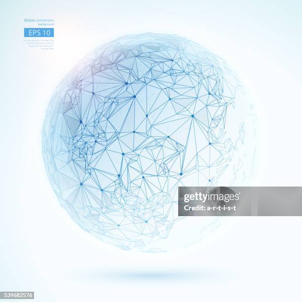 global communication background - virtual reality construction stock illustrations