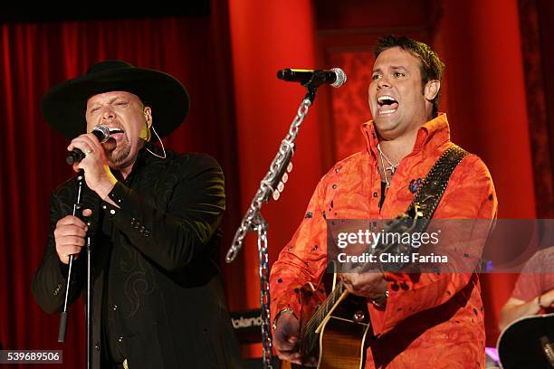 Country group Montgomery Gentry performs during the 42nd Annual Jerry Lewis MDA Labor Day Telethon at the South Point Hotel & Casino. The 21½-hour,...