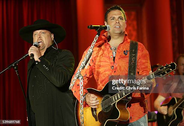 Country group Montgomery Gentry performs during the 42nd Annual Jerry Lewis MDA Labor Day Telethon at the South Point Hotel & Casino. The 21½-hour,...