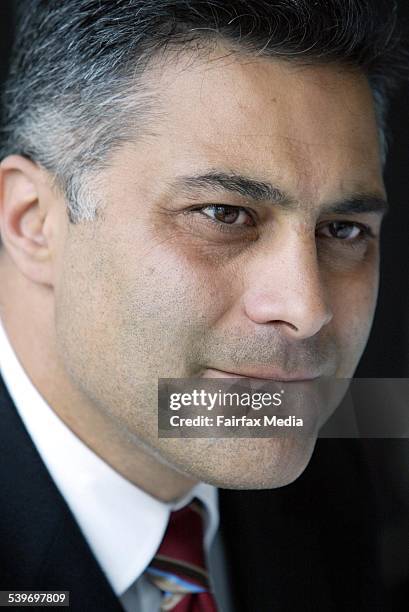 Ahmed Fahour, CEO of the National Australia Bank, at the CEDA luncheon, 29 September 2005. AFR Picture by JESSICA SHAPIRO