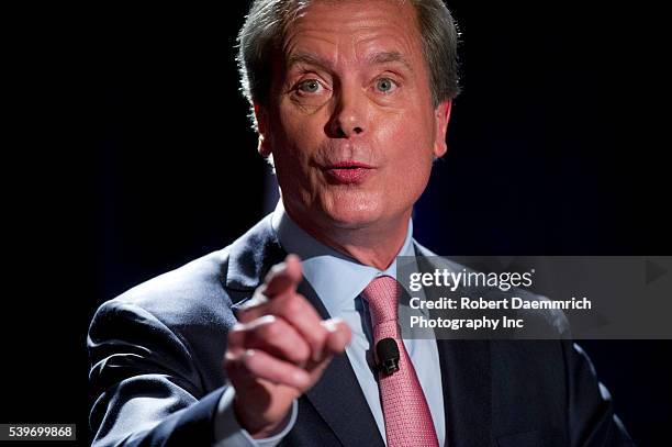 Texas Lt. Governor David Dewhurst makes a point during an Austin debate with the other Republican candidates vying for U.S. Senate. Four challengers...