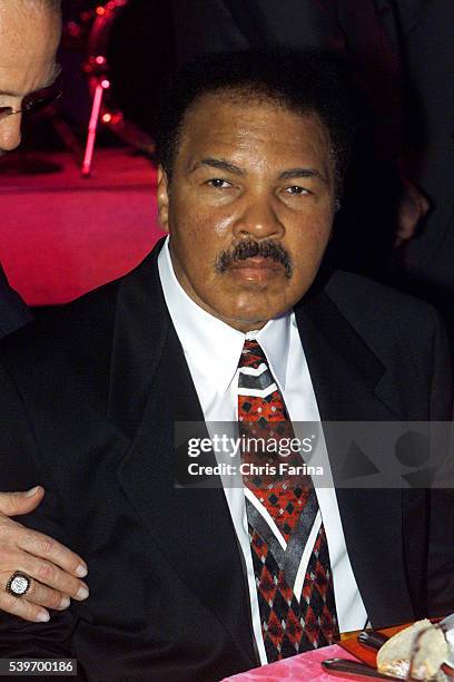 Muhammad Ali attends "One Cool Night," the annual Alzheimer's Research benefit at Wolfgang Puck's Postrio restaurant. World-famous master chefs...