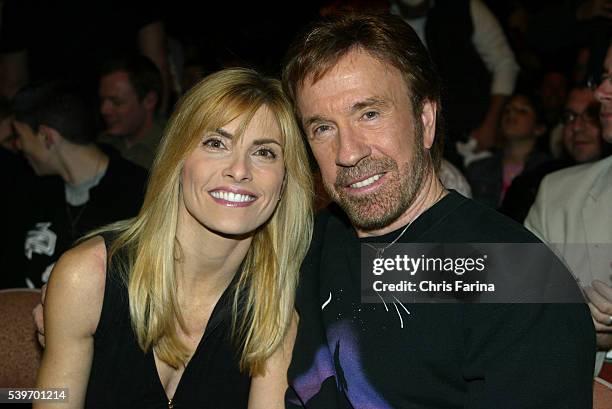 Actor Chuck Norris and wife Gena O Kelley attend UFC 46-Revenge or Repeat?/Ultimate Fighting Championship at the Mandalay Bay Hotel.