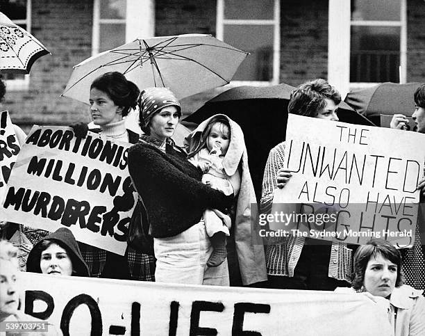 The Big Picture. The fight to legalise abortion was one of the big issues of the 1970s. These anti-abortionists demonstrate outside a conference on...