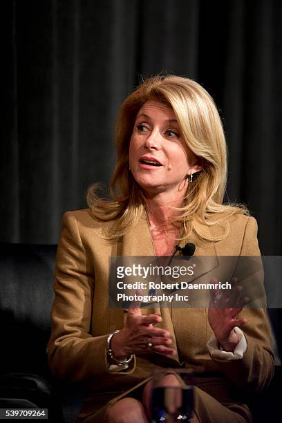 Texas Senator Wendy Davis speaks on her education platform at a SXSWedu showcase following her Democratic primary victory in the race for Texas...