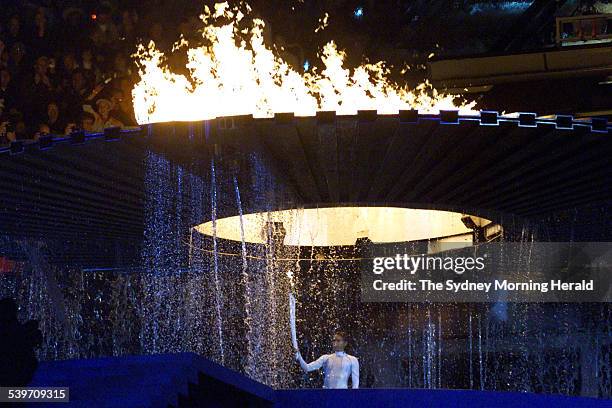 Open Cauldron 2000 Summer Olympics Opening Ceremony Photos and Premium High Res ...