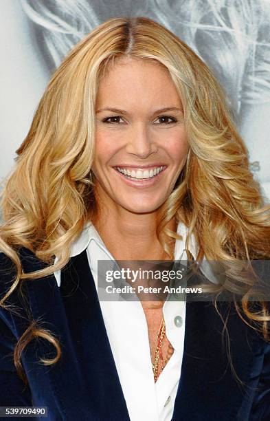 Elle MacPherson during the launch of her her new bath and body collection "Elle MacPherson The Body" at Boots flagship store, Oxford Street.