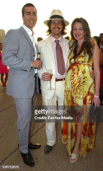 Patrick Keating, Oliver Watts and Amber Keating at the Silver Party ...