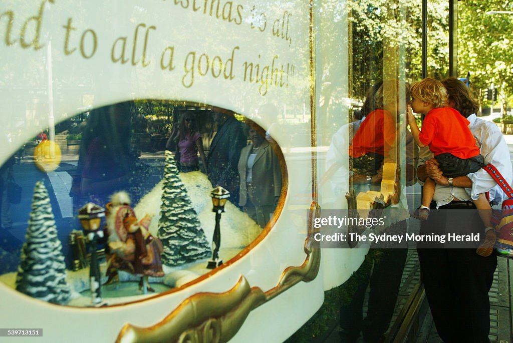 David Jones - official start of the Christmas shopping season. Picture shows Ha