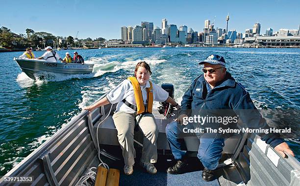 Water Police teach troubled young people boating skills on Sydney Harbour. Water Police stationed at the Balmain headquarters took six young people...