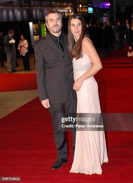 Alfonso Cuaron and Annalisa Bugliani arrives at the UK Premiere of "Children of Men" at the Odeon Leicester Square.