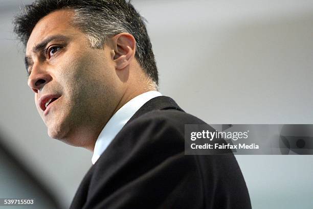 Ahmed Fahour, CEO of the National Australia Bank, at the CEDA luncheon, 29 September 2005. AFR Picture by JESSICA SHAPIRO