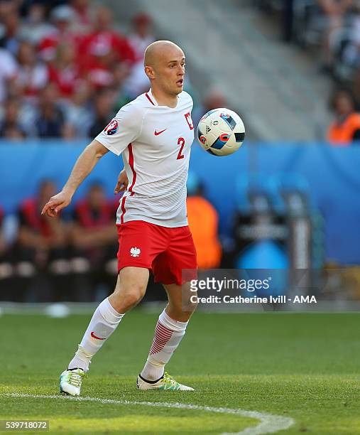 Michal Pazdan of Poland during the UEFA EURO 2016 Group C match between Poland and Northern Ireland at Allianz Riviera Stadium on June 12, 2016 in...