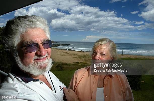 Canberra academic Richard Campbell and wife Petra at their beach house at Malua Bay near Batemans Bay on Tuesday 25 October 2005. AFR Smart Investor...
