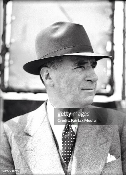 Sir Keith Murdoch on 6 October 1936 SUN NEWS Picture by STAFF